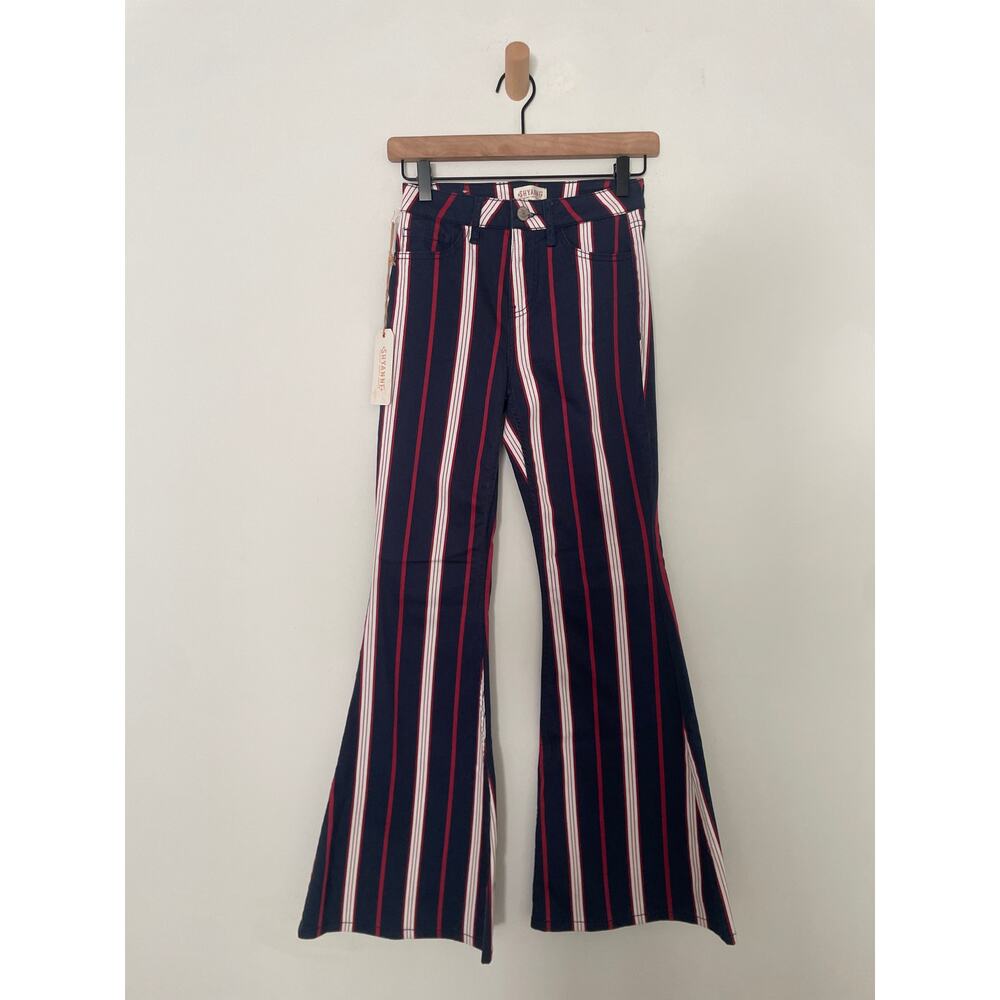 NWT Shyanne Stripe High Rise Flare Jeans Size 25 Western Rodeo - Picture 5 of 11